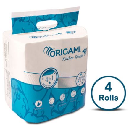 Kitchen Towels Rolls Tissue Paper Rolls Towel For Wipes & Cleaning Home Napkins  Reusable Paper Towel Tissue Rolls Origami Paper Washable & Reusable Multi  purpose 2 Ply Tissues Pack of 2 (160 Sheets) 